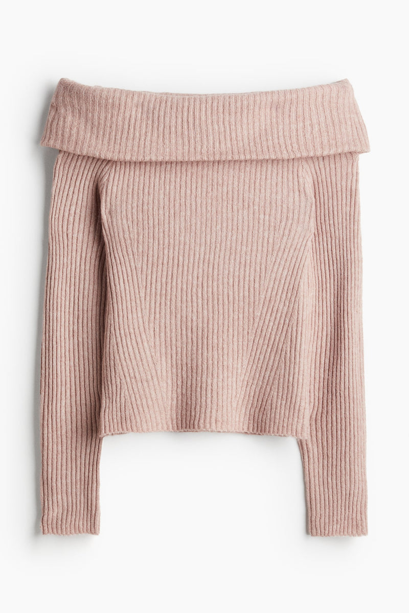 Refined Off-shoulder sweater