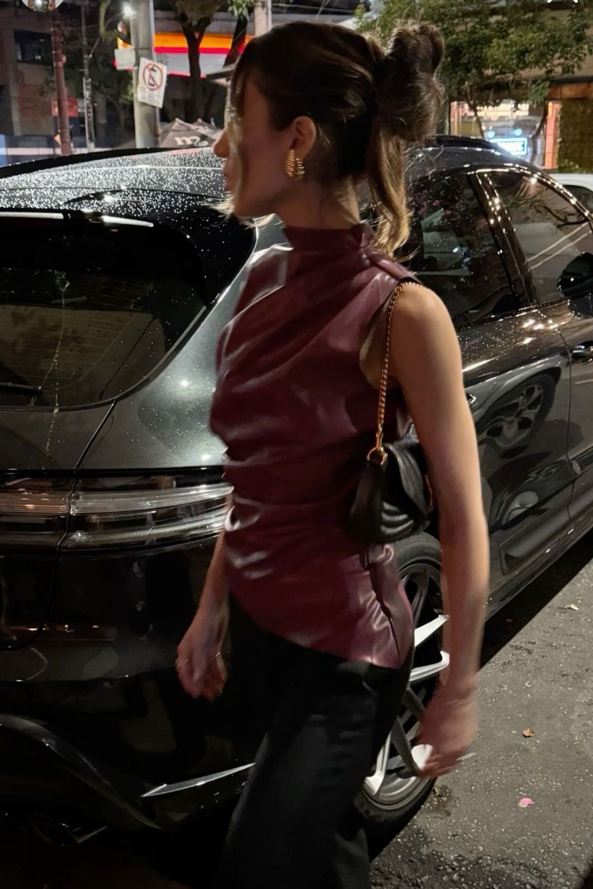 Sculpted Burgundy Top