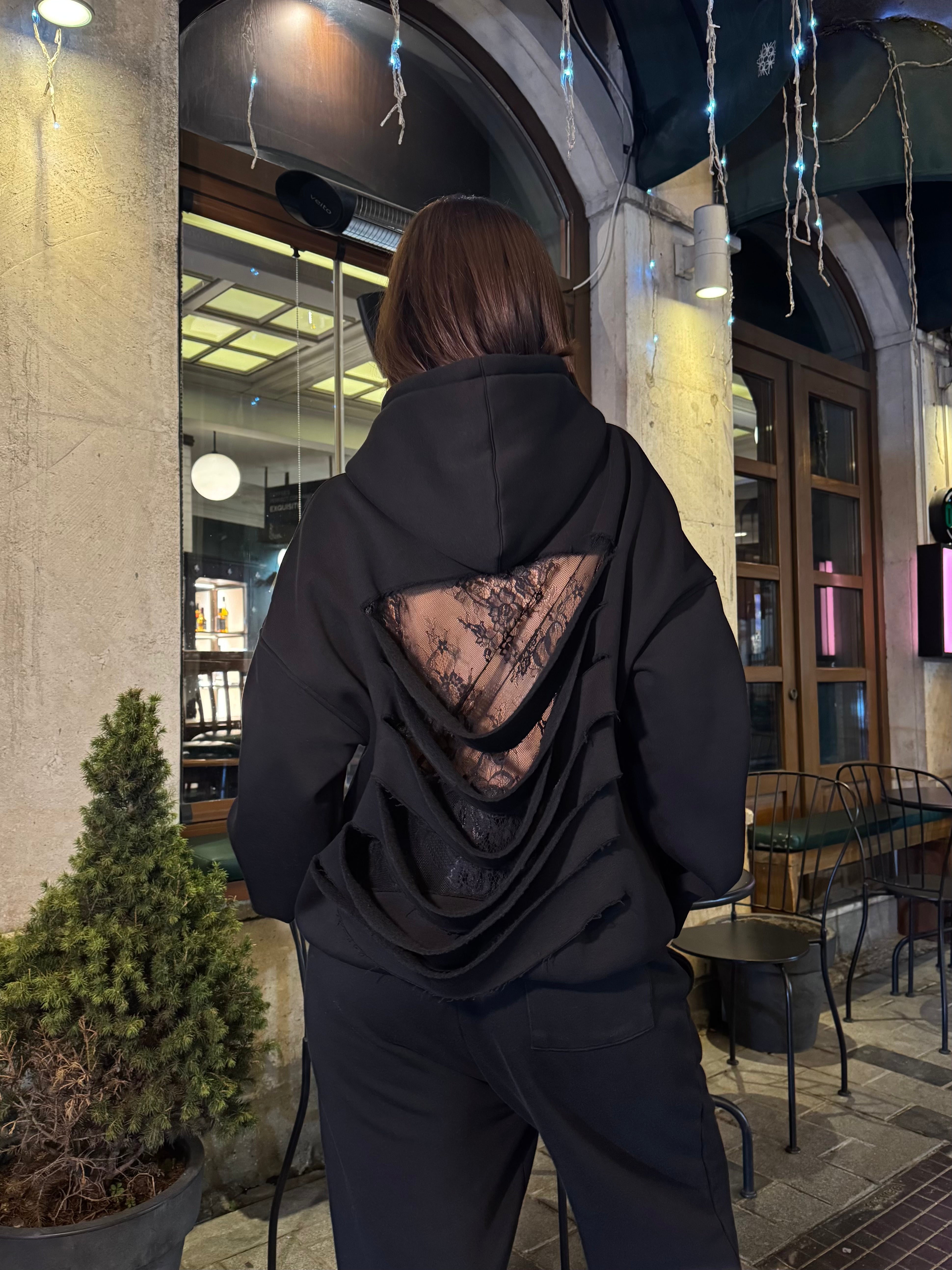 Open Back Hoodie