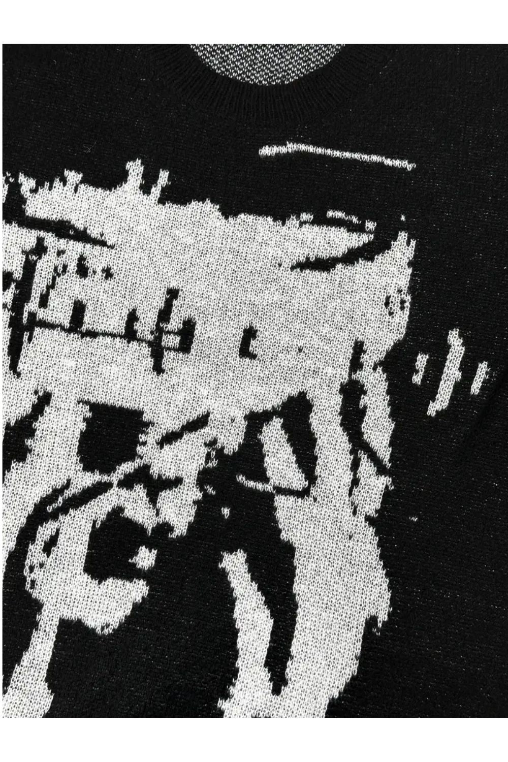 'Chaos' Graphic Knitted Sweater